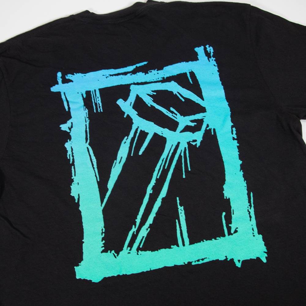 Splatter Tee - Faded Black