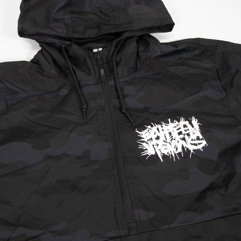 Splatter Windbreaker - Black/Grey Camo