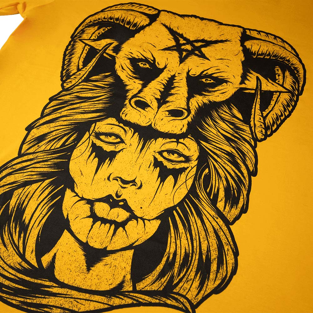 Baphomet T-Shirt - Gold image 1