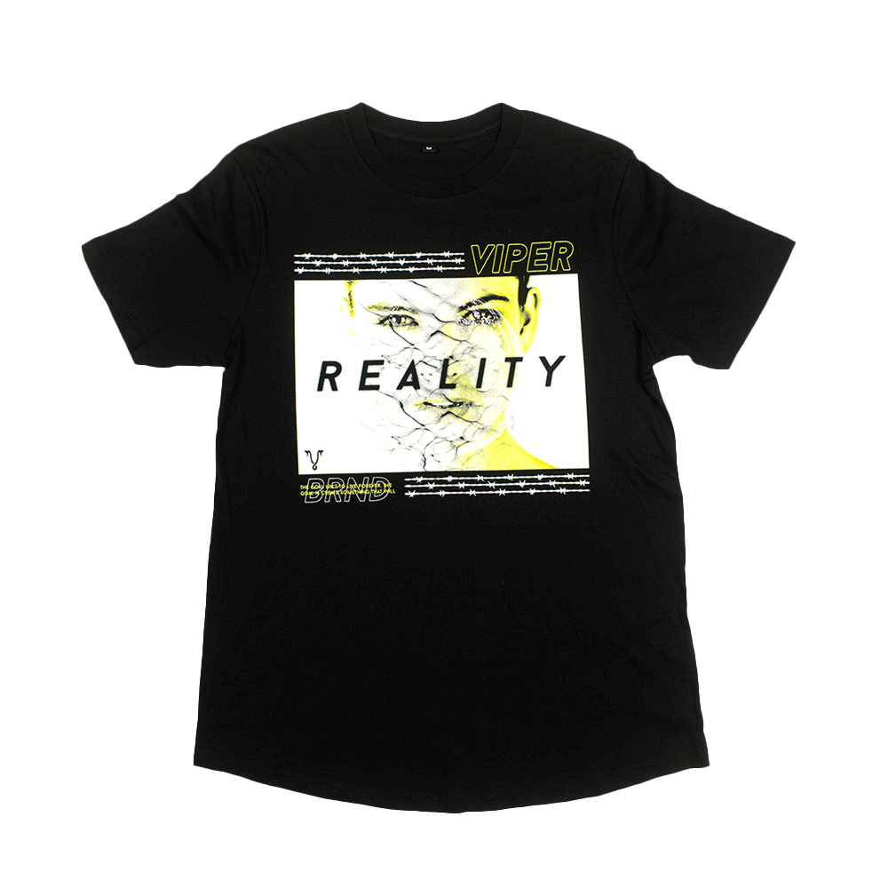 Reality Tee - Yellow/Black (Longline) image 0