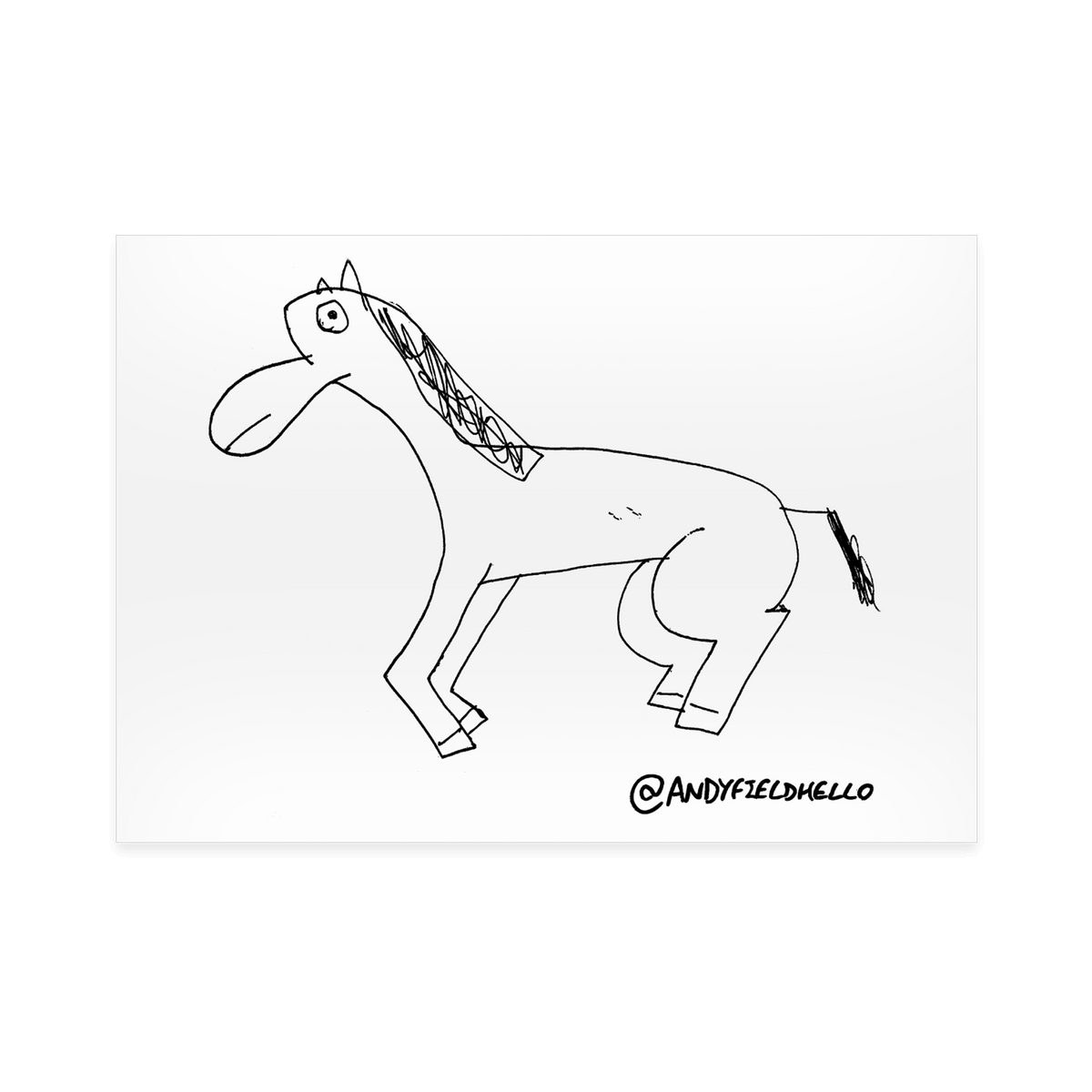 Day 3 Horse Poster - A4