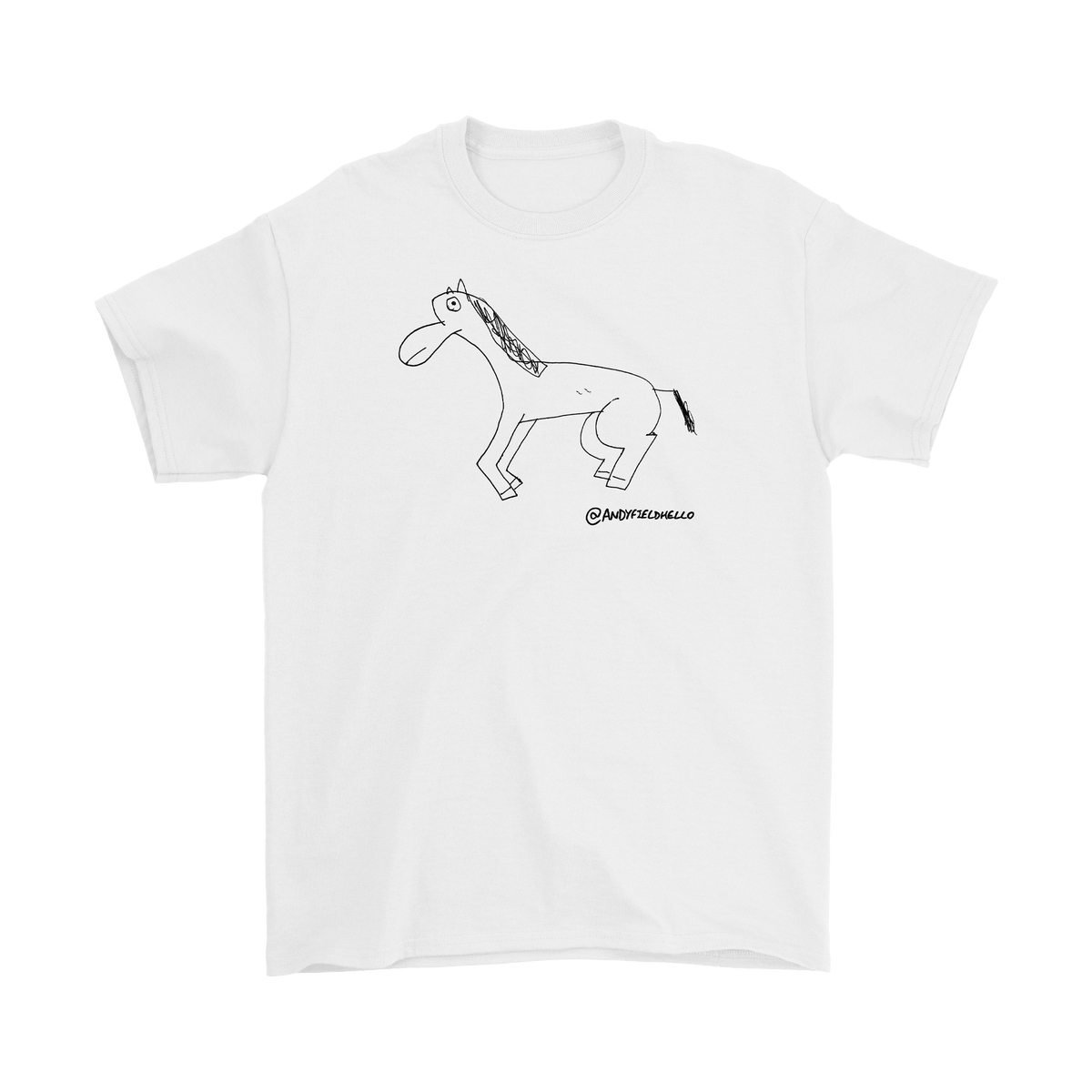 Day 3 Horse Tee - White
