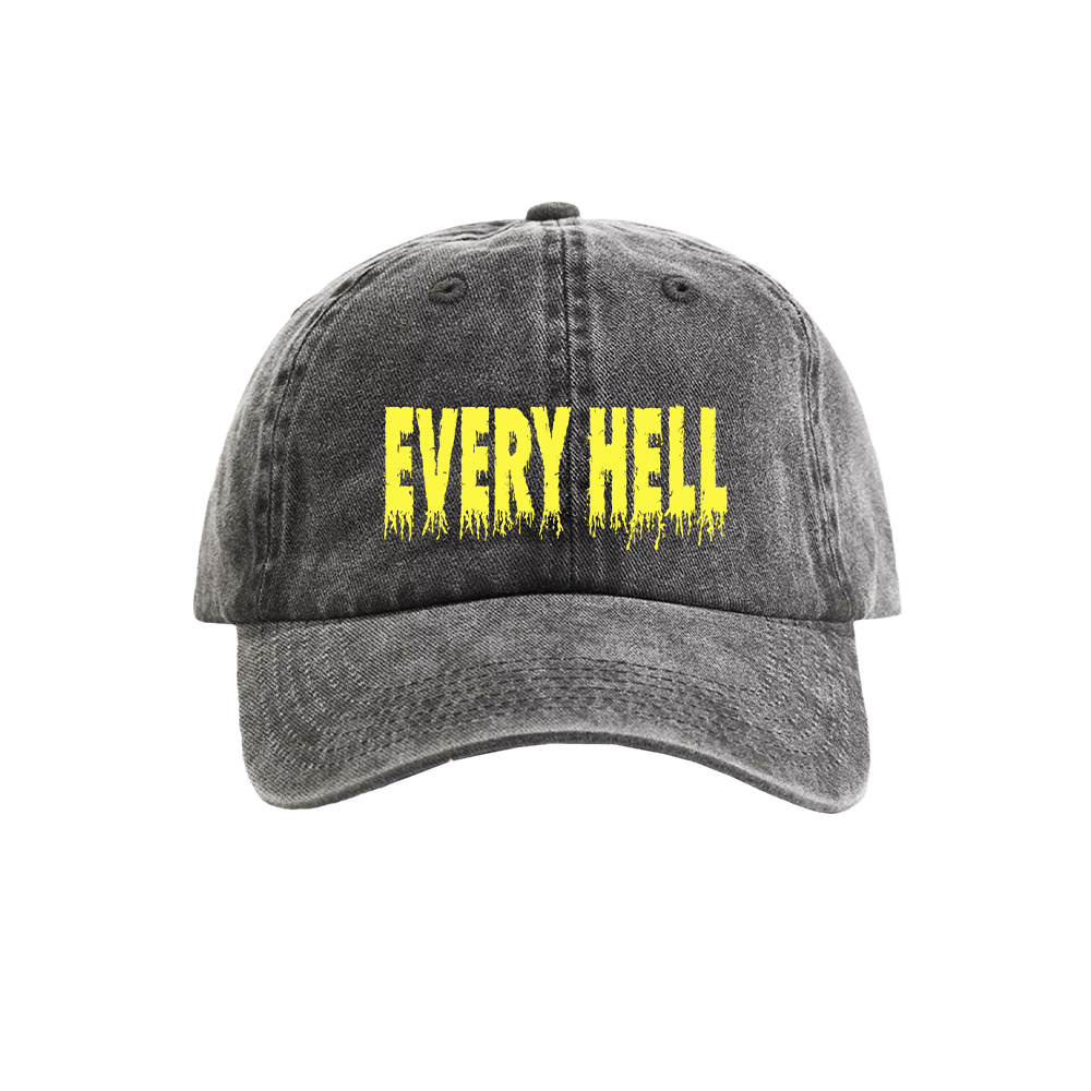 Every Hell Logo Cap - Vintage Black/Yellow