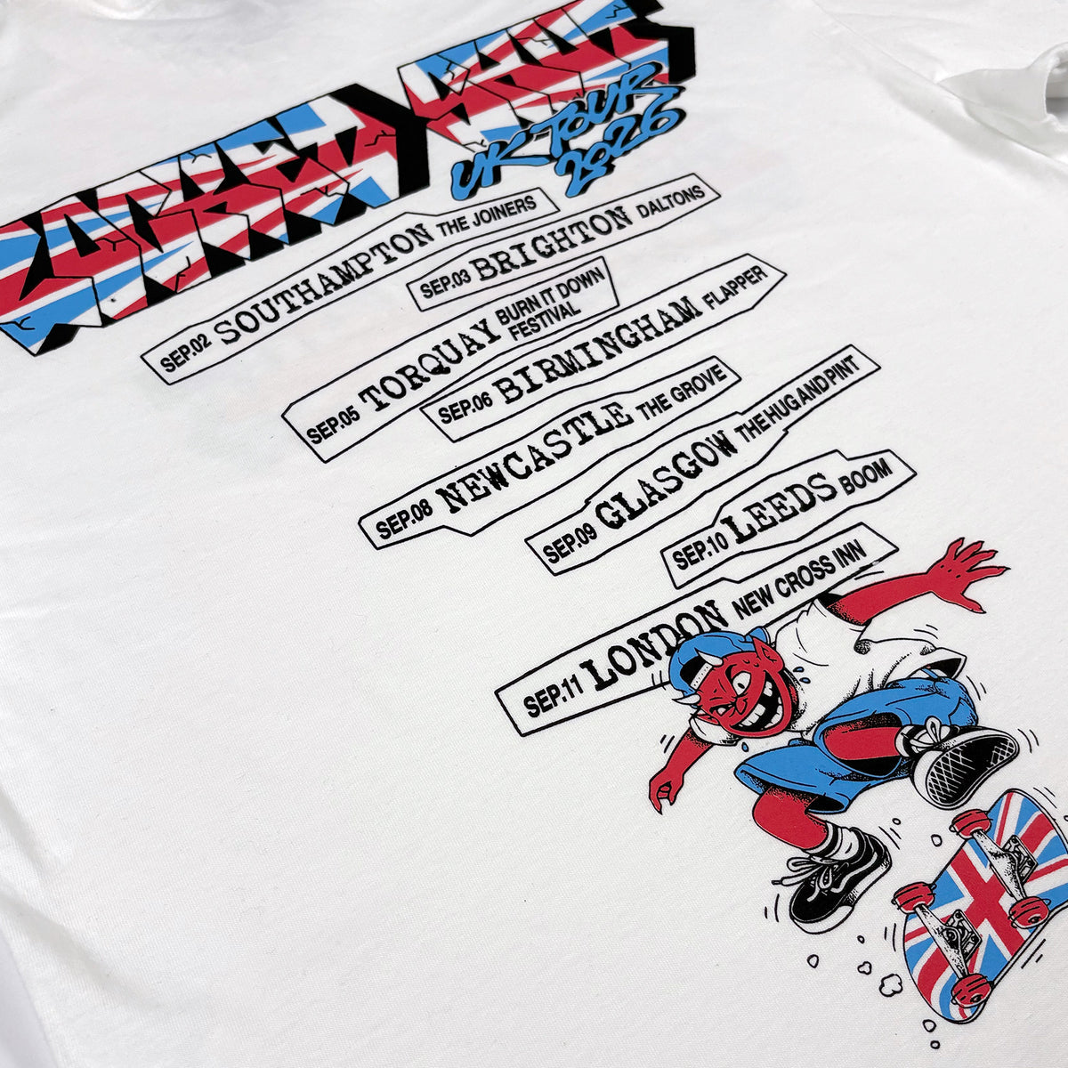 UK Tour 2026 Tee - White