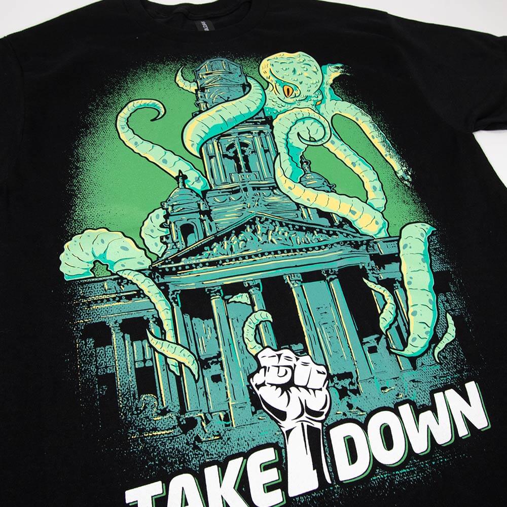 Kraken vs Guildhall Tee - Black