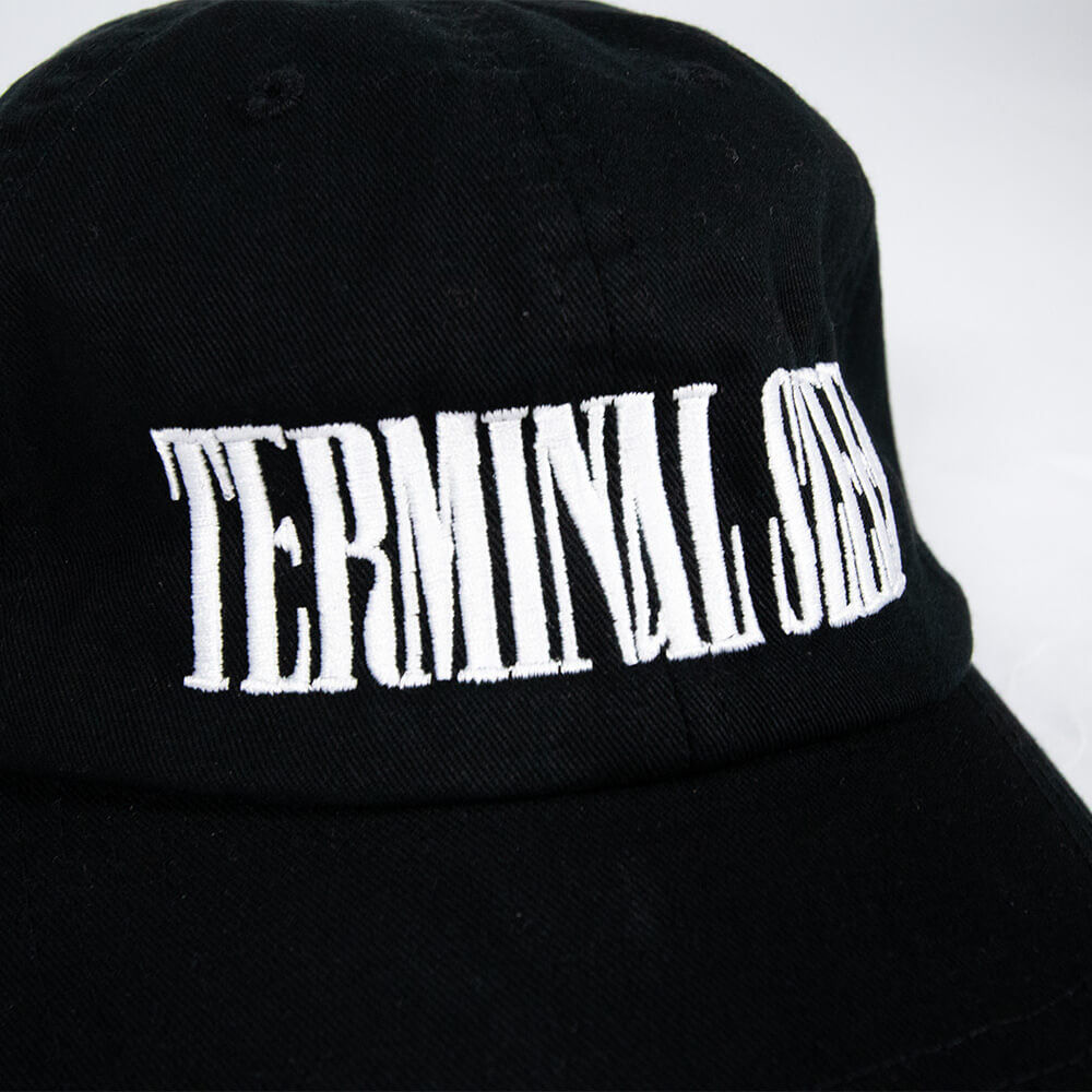 Embroidered Logo Cap - Black/White
