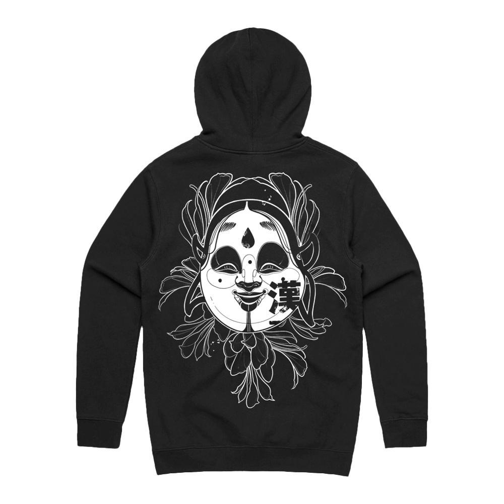 Green Eyed Demon Hoodie - Black image 1