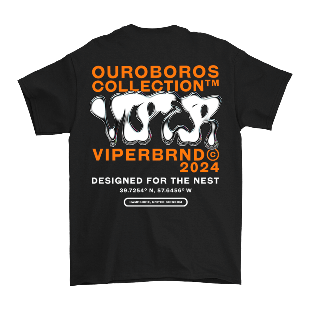 Ouroboros Tee - Orange/Black image 2