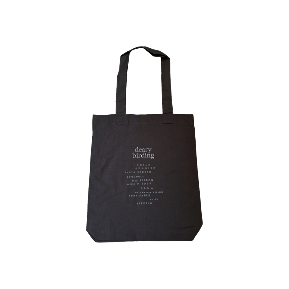Deary/Birding Tote Bag - Black