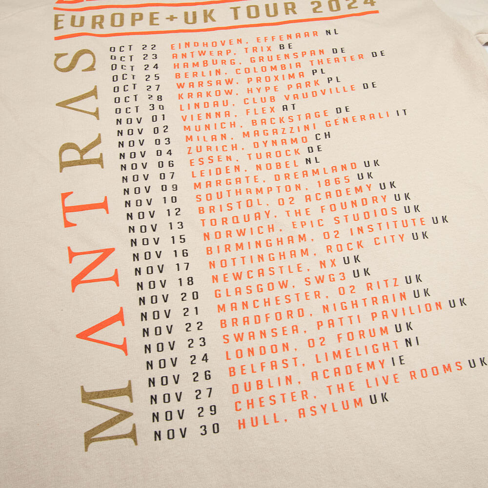 Mantras EU+UK Tour 24 Tee - Sand image 6