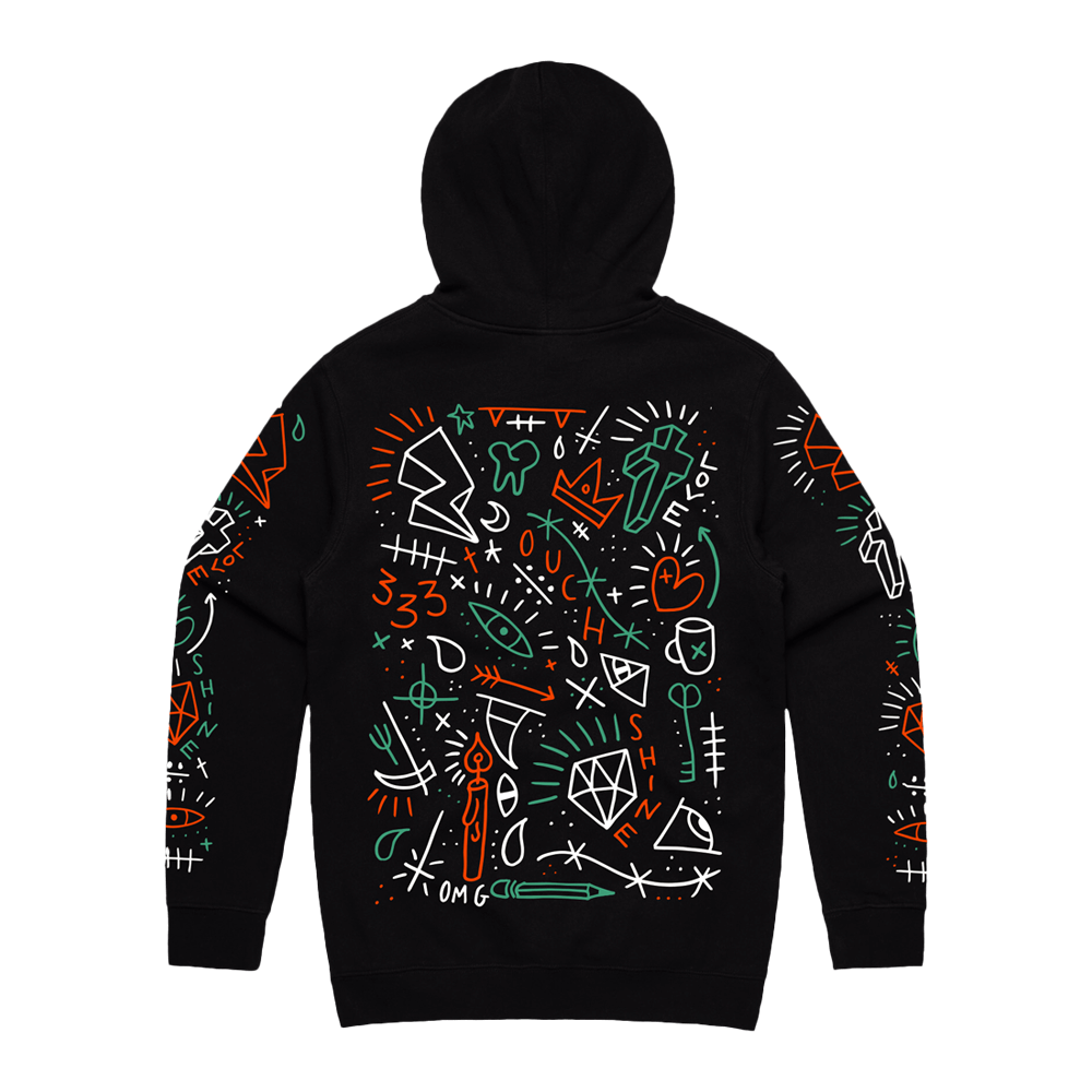 Love Hurts Hoodie - Black image 1