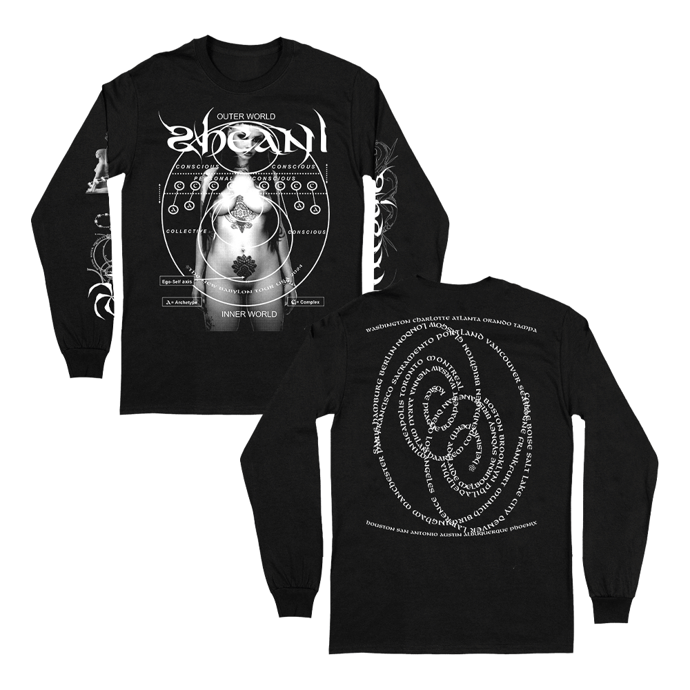 Body Tour Dates Longsleeve - Black image 0