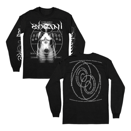Body Tour Dates Longsleeve - Black image 0