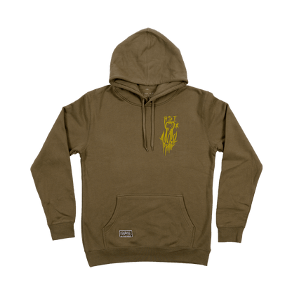 Skull Buster Hoodie - Olive image 0