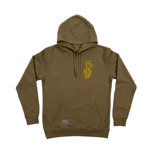Skull Buster Hoodie - Olive image 0