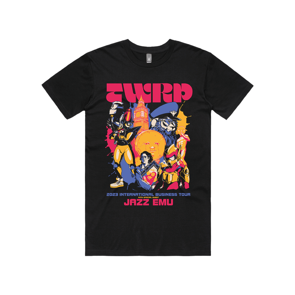 UK/EU 2023 Tour T-Shirt - Black image 1