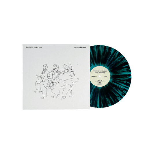 At The Moonbase 12" Vinyl - Blue With Black Splatter image 0
