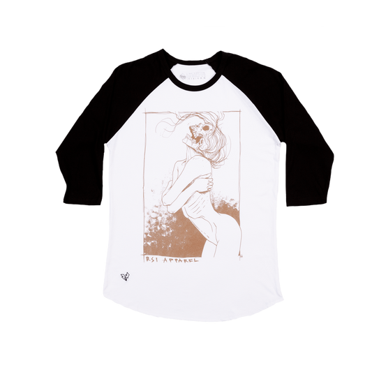DEAD MUSE Baseball Shirt - Black/White image 0