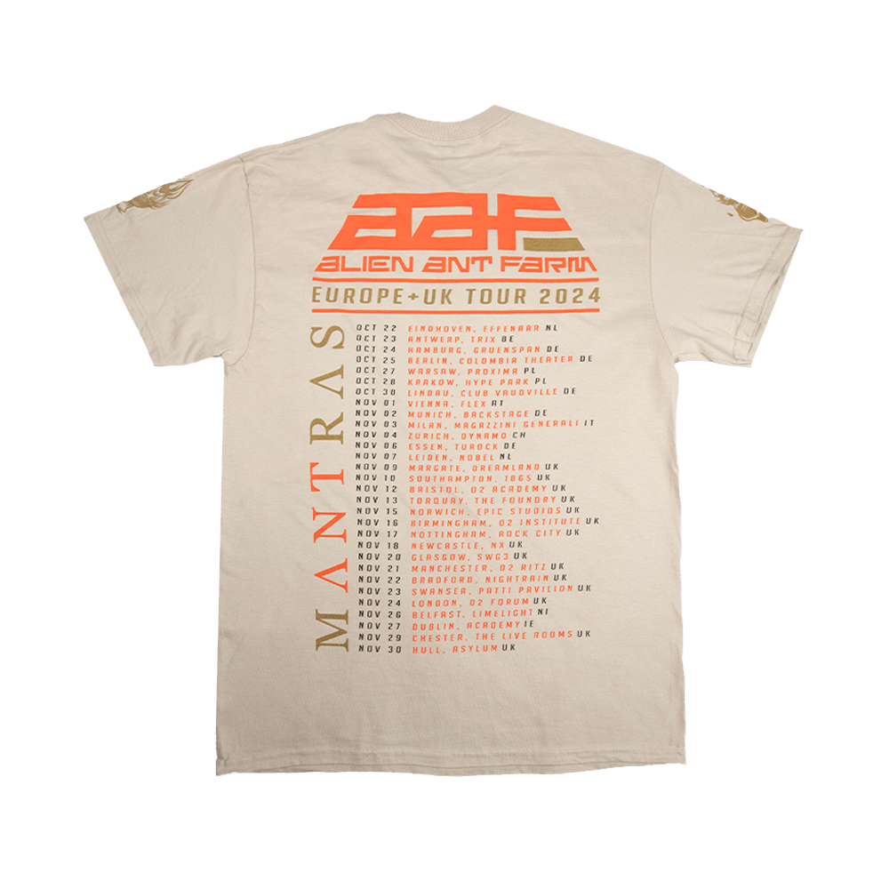 Mantras EU+UK Tour 24 Tee - Sand image 4