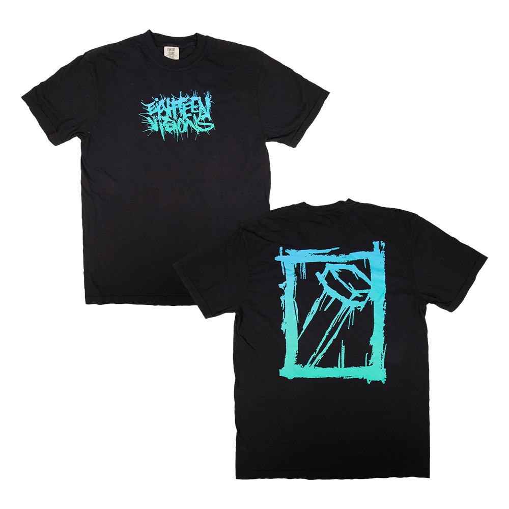 Splatter Tee - Faded Black