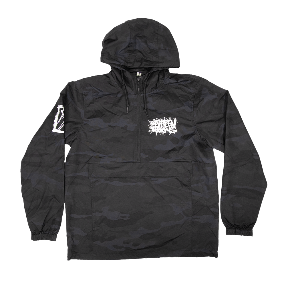 Splatter Windbreaker - Black/Grey Camo