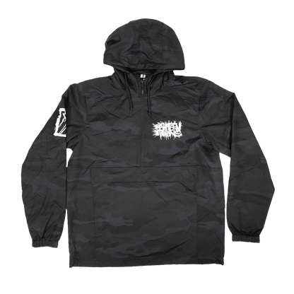 Splatter Windbreaker - Black/Grey Camo