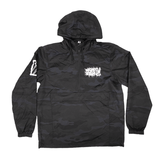 Splatter Windbreaker - Black/Grey Camo