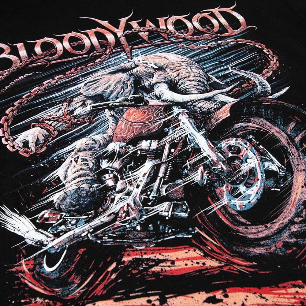 Motorbike Hoodie - Black image 4