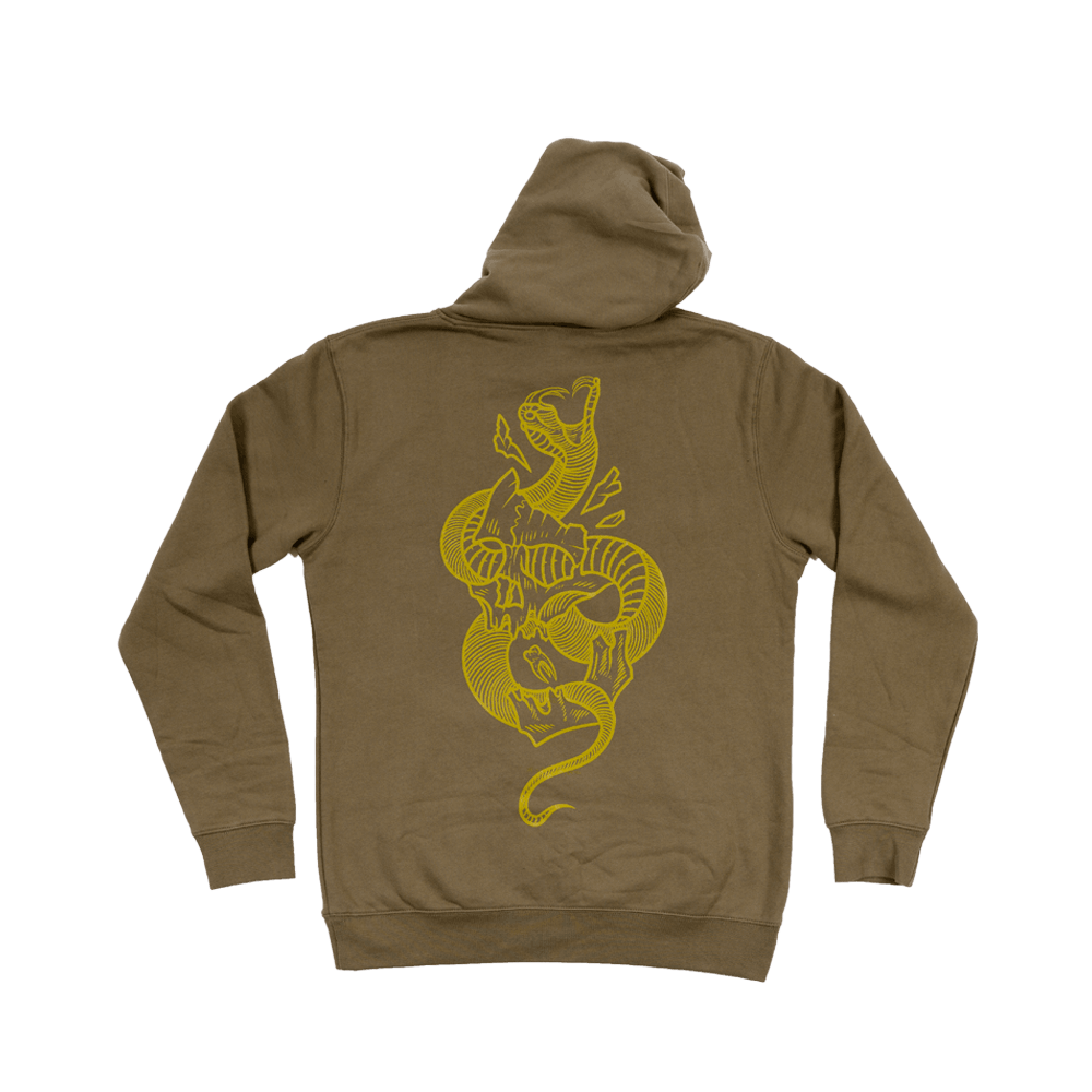 Skull Buster Hoodie - Olive image 3