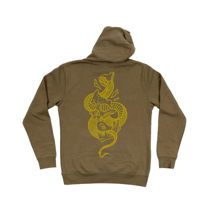 Skull Buster Hoodie - Olive image 3