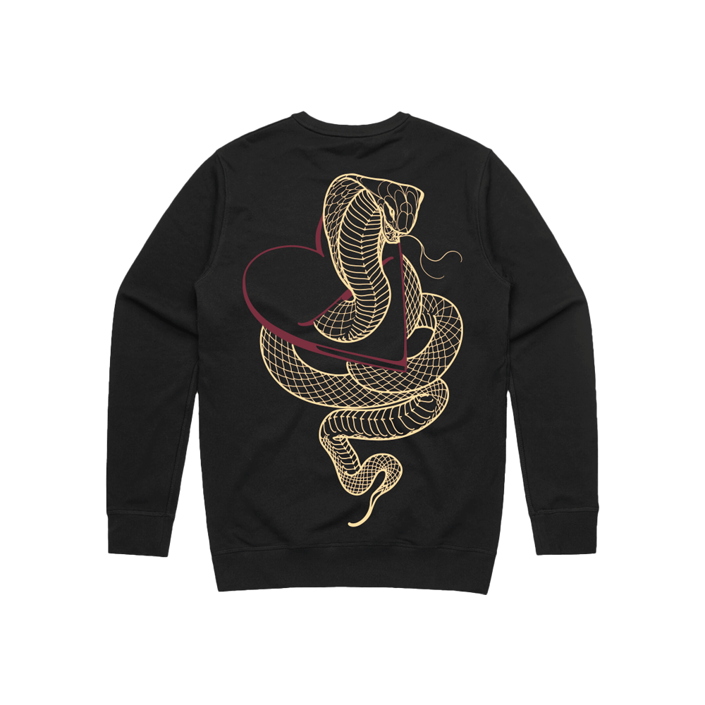 Eat Your Heart Crewneck - Black image 1