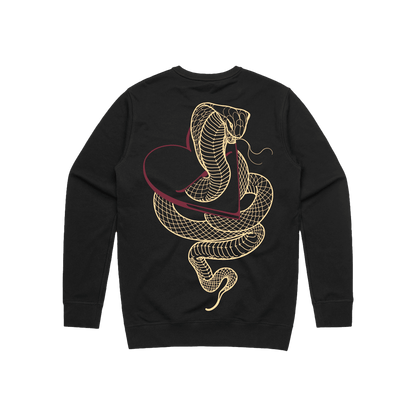 Eat Your Heart Crewneck - Black image 1