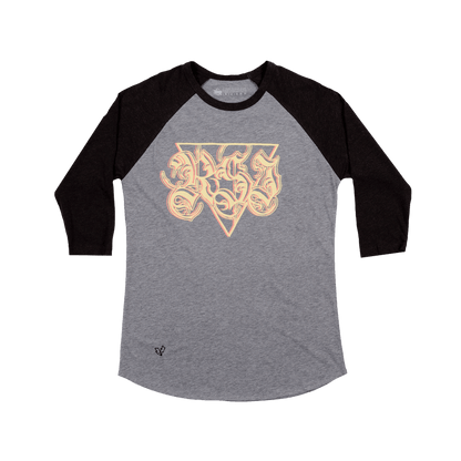 SCRIPT LOGO Baseball Shirt - Black/Grey image 0
