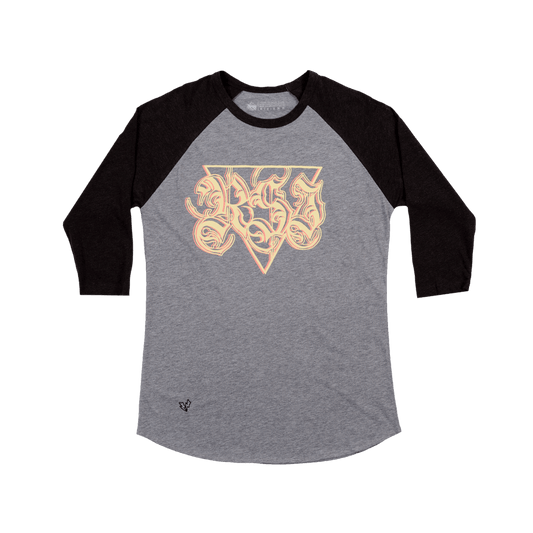 SCRIPT LOGO Baseball Shirt - Black/Grey image 0