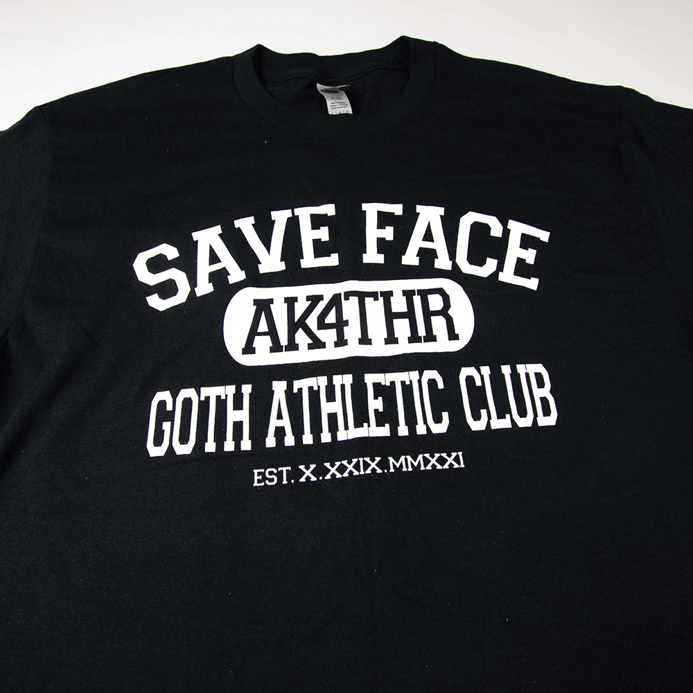 Goth Athletic Tee - Black image 1