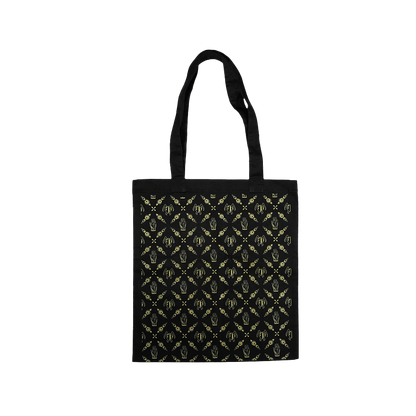 Mantras All Over Tote Bag - Black image 0