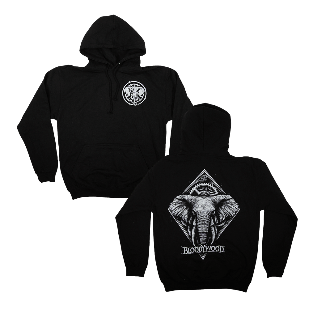 Gears Hoodie - Black image 0