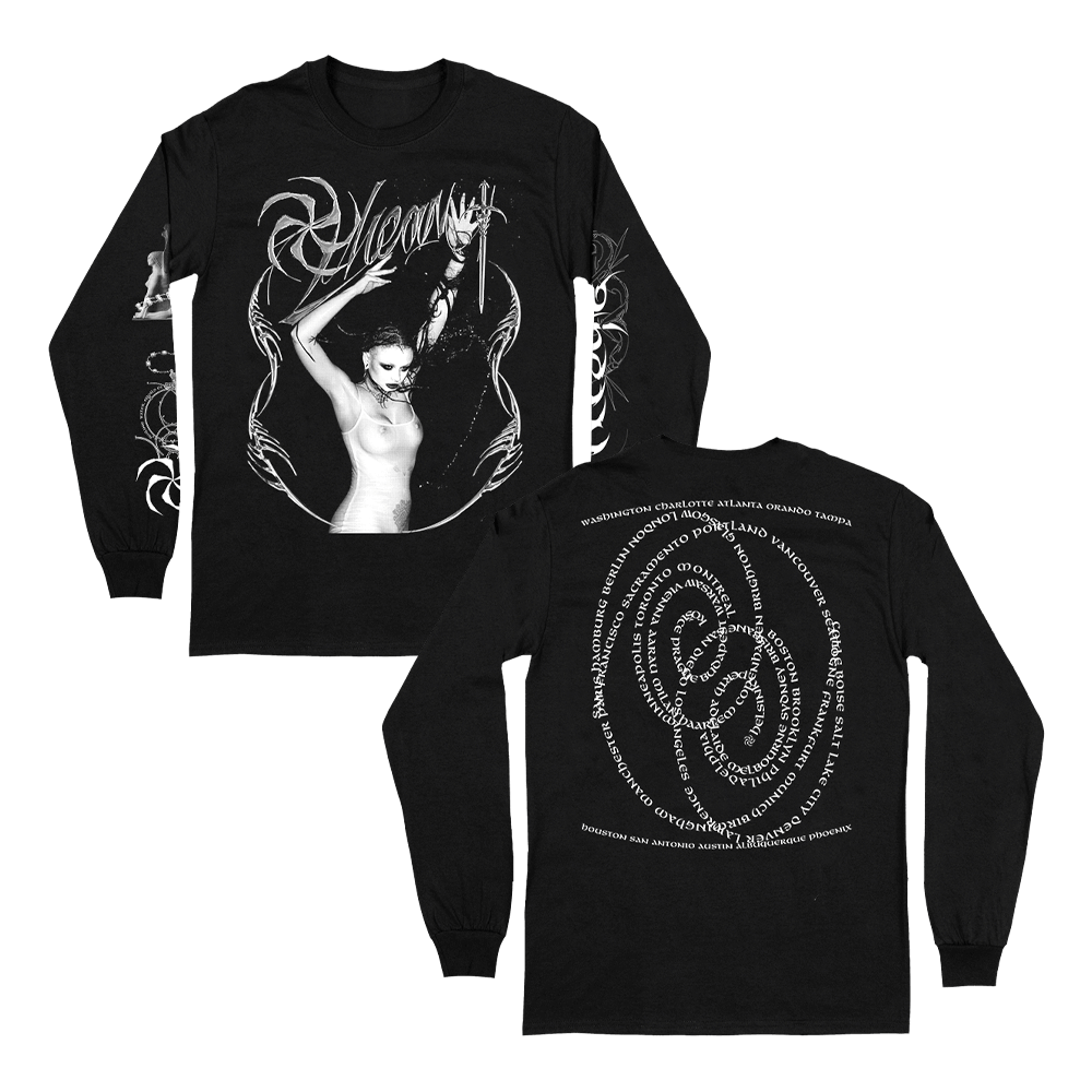 Goddess Tour Dates Longsleeve - Black image 0