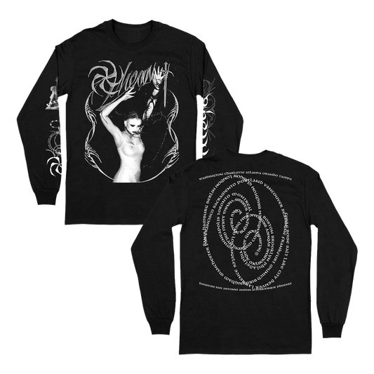 Goddess Tour Dates Longsleeve - Black image 0
