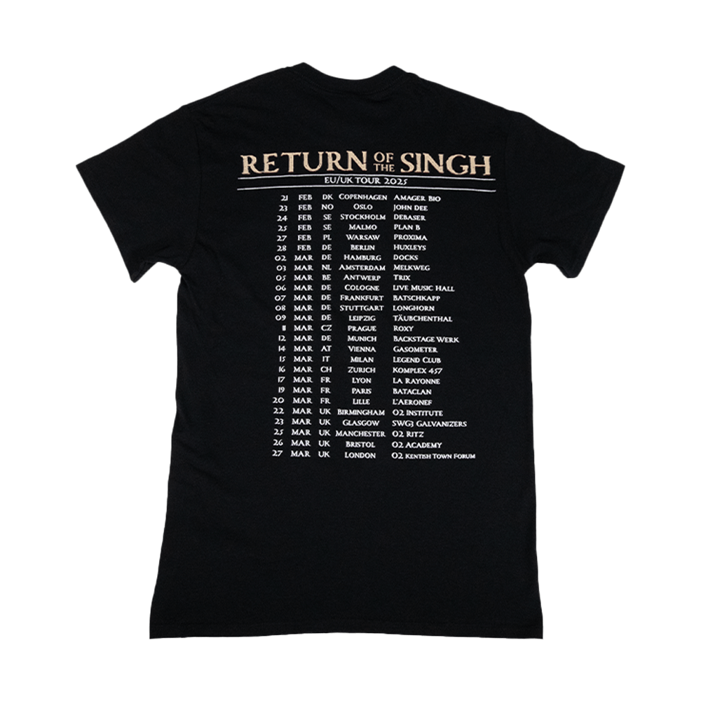 EU/UK Tour 2025 Tee - Black image 3