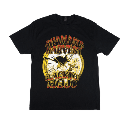 Blacktop Mojo x Shamans Harvest UK/IRE 25 Tour T-Shirt - Black image 1