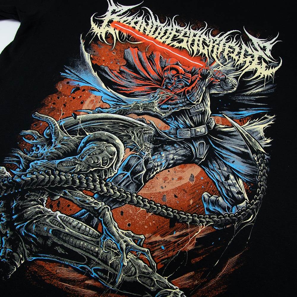 Vader Vs Xenomorph Tee - Black image 3