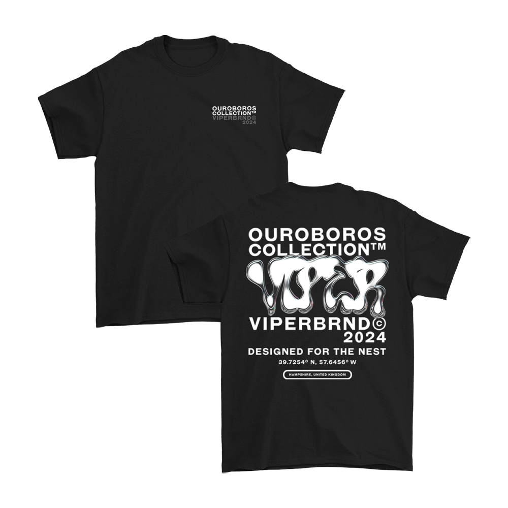 Ouroboros Tee - White/Black image 0