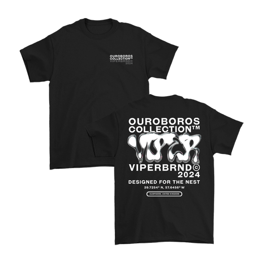 Ouroboros Tee - White/Black image 0