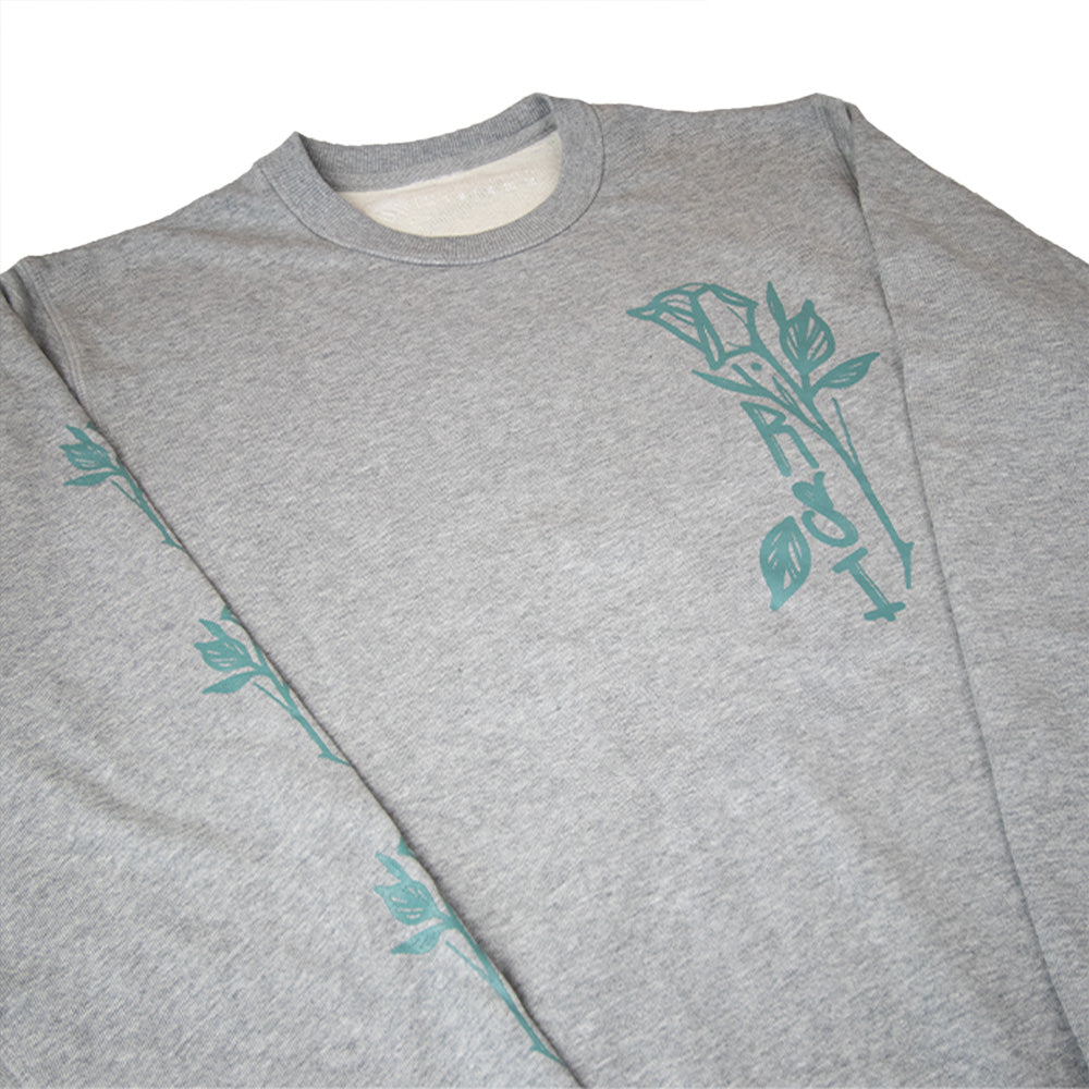 Roses For The Dead Crewneck - Grey image 2
