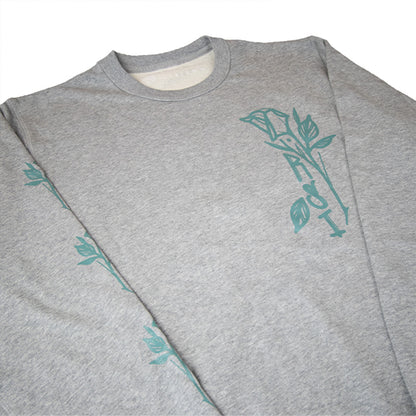Roses For The Dead Crewneck - Grey image 2
