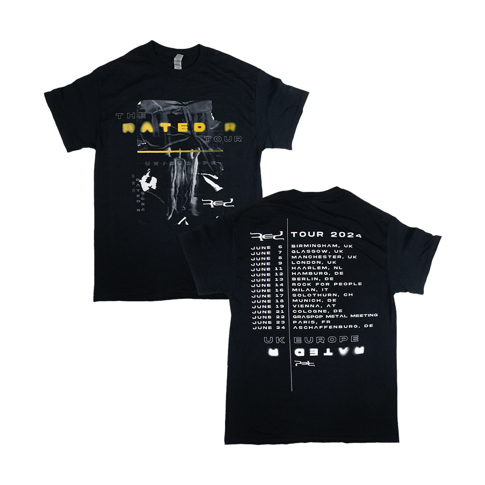 Rated R UK/EU 2024 Tour T-Shirt - Black image 0
