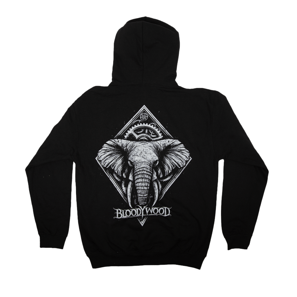 Gears Hoodie - Black image 3
