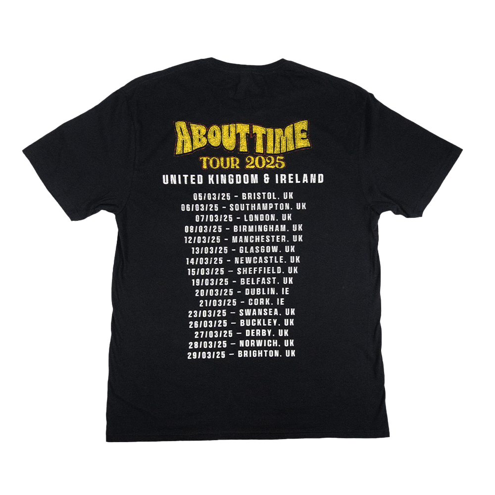 Blacktop Mojo x Shamans Harvest UK/IRE 25 Tour T-Shirt - Black image 3