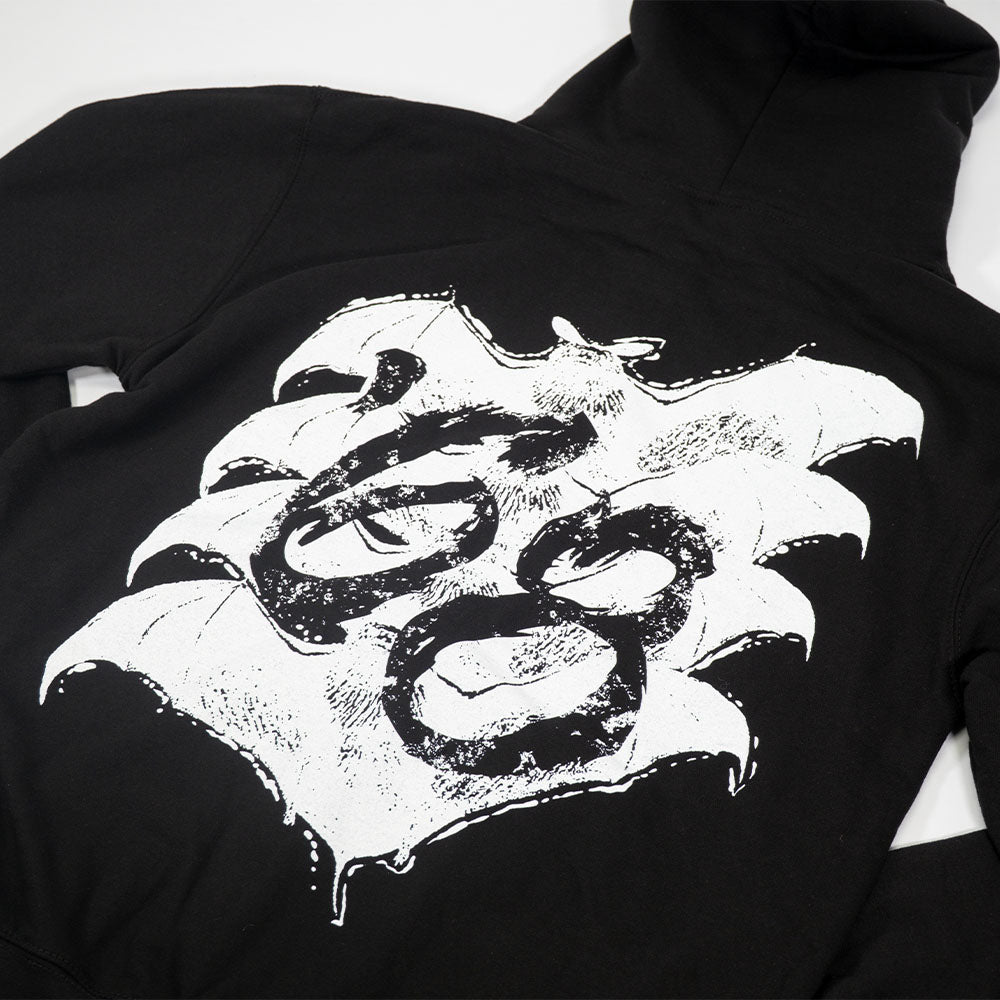 Snake Zip Hoodie - Black